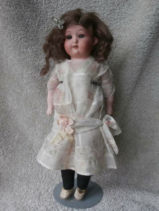 Antique German Heubach Koppelsdorf 275 Bisque Head Doll 10 " W/ Factory Dress