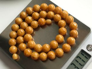 VINTAGE Baltic Amber Beads Necklace 31.  71 gr 3