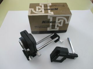 Vtg Nikon Pb - 5 Bellows Focusing And Ps - 5 Slide Copying Attachments