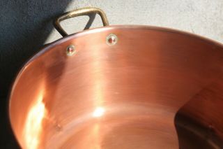 French Vintage Chef Copper Jam Confiture Preserve Pan 1.  8kg/4lbs Diam 37.  5/14.  8 "