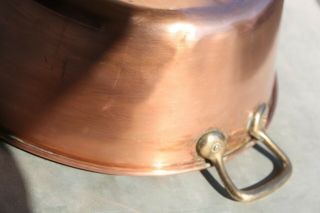 French Vintage Chef Copper Jam Confiture Preserve Pan 1.  8kg/4lbs Diam 37.  5/14.  8 