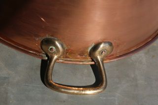 French Vintage Chef Copper Jam Confiture Preserve Pan 1.  8kg/4lbs Diam 37.  5/14.  8 