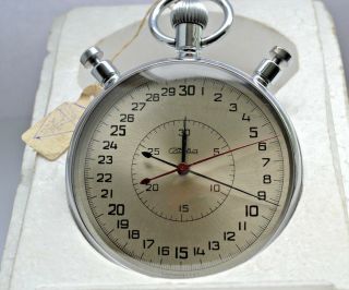 Stopwatch Chronometer Slava Ussr Vintage 20 Jewels