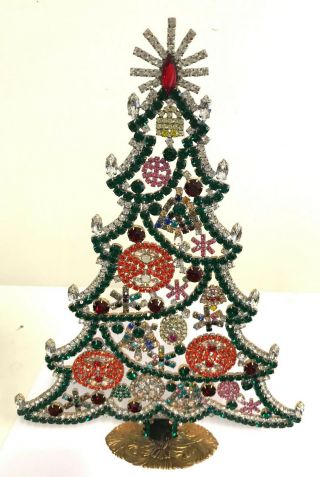 Rhinestone Christmas - Tree - Stand Up Size Xxl Husar.  D - F255