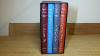 Folio Society Agatha Christie Hercule Poirot Novels 4 Volume Set - Rare