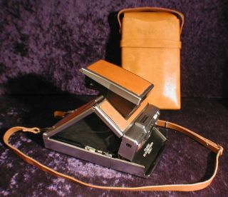 Vintage Polaroid Sx - 70 Alpha 1 Land Camera & Leather Case