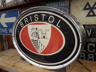 Bristol,  403,  404,  406,  406,  407,  408,  Vintage,  Mancave,  Lightup Sign,  Garage,  Workshop,  2