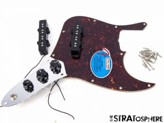Vintage Fender 60s Ri Jazz Bass Loaded Pickguard Guitar Parts Tortoise Prewired