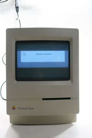 Vintage 1990 APPLE Macintosh MAC Classic Personal Computer M1420 - Boots Up 2