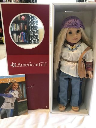American Girl Julie Albright Blonde Hair Character Doll W/ Outfit,  Book,  Box