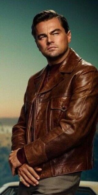 Rick Dalton Once Upon A Time - In Hollywood Brown Leather Jacket