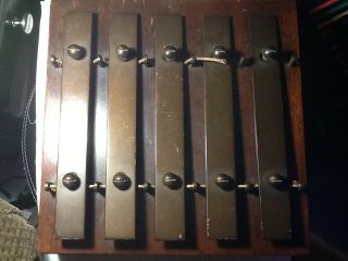 Vintage Deagan Plate Chimes No.  21 Glockenspiel Wood Body 5 Note 1926 - 1927