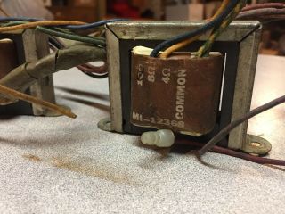 Pair Vintage RCA MI - 12368 Line Matching Multi - impedance Output Transformers 4