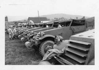Org Wwii Photo: Armored Scout Cars On Base