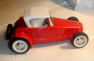1965 - 66 Vintage No.  6801 Nylint 32 Ford Hot Rod Jalopy Roadster Red White Top