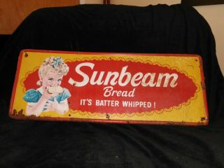 Vintage Metal Sunbeam Sign