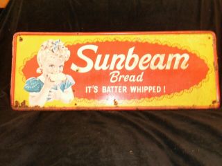 Vintage metal Sunbeam sign 2
