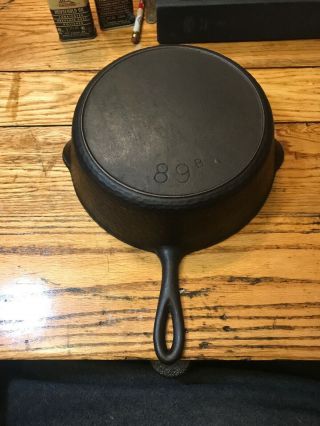 Vtg.  Chicago Hardware Foundry Chf 89b Hammered Cast Iron Skillet Chicken Fryer