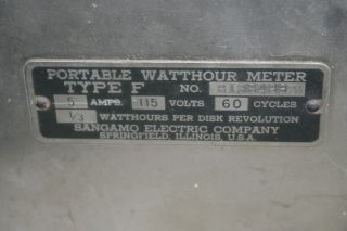 Vintage Antique Sangamo Watt Hour Meter 3