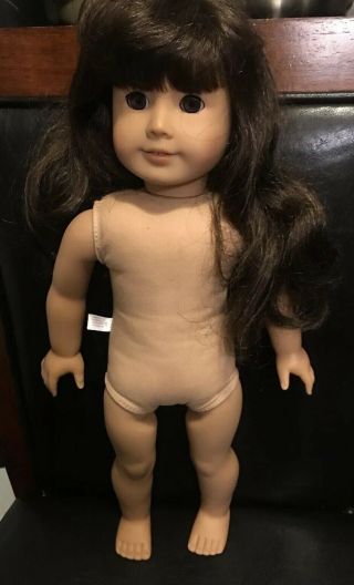 Authentic American Girl 18 " Samantha Pleasant Company Vintage Doll.  1 Leg Is Off