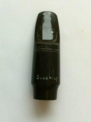 Vintage Beechler Hard Rubber Alto Sax Mouthpiece Greg Wier Gw.  080 " (meyer 7)