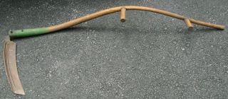 Functional Scythe,  Vintage Farm Tool For Cutting Reaping Mowing Weeding