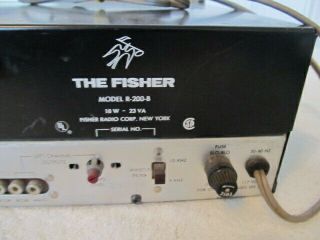 Vintage Fisher R - 200 - B Stereo AM/FM/SW hybrid tube/solid state tuner - WAY COOL 7