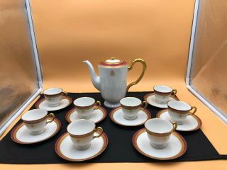 Vintage Noritake Okura Demetasse Coffee / Tea Pot 8 Place Setting Set