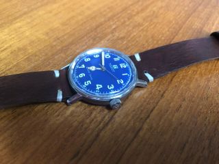 Vintage 1963 Tissot Seastar Seven Mechanical Watch - Blue Dial 2
