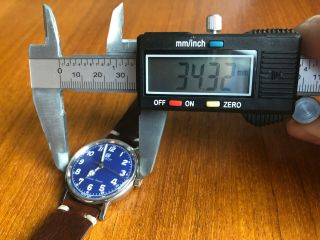 Vintage 1963 Tissot Seastar Seven Mechanical Watch - Blue Dial 7