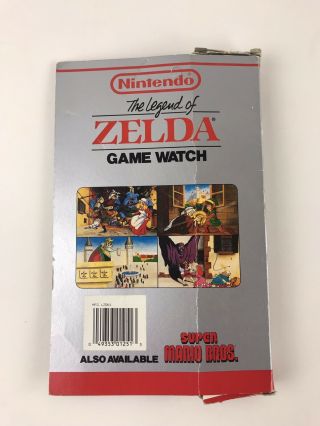 Vintage Legend Of Zelda Nintendo Game Watch Black By Nelsonic 1989 2