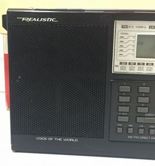 Vintage REALISTIC DX - 440 Voice of the World AM/FM/LW/MW Short Wave Radio 7