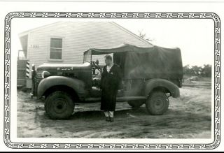Org Wwii Photo:individual With American Dodge Wc Truck