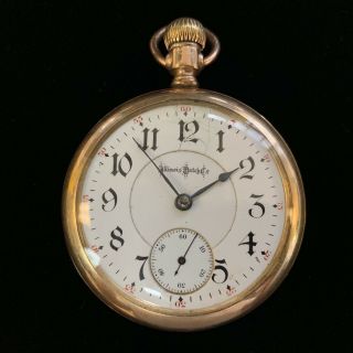 Vintage Illinois Watch Co.  Bunn Special Model 6 Pocket Watch 21 Ruby Jewel