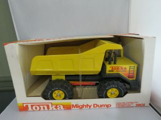 Vintage Mighty Tonka Turbo Diesel Dump Truck No.  3901 W/ Box,  1983