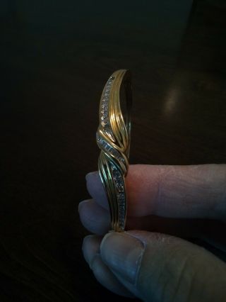 Yellow Gold Diamond Bracelet.  Gently And Rarely Worn.  16.  7gms Of 10k.