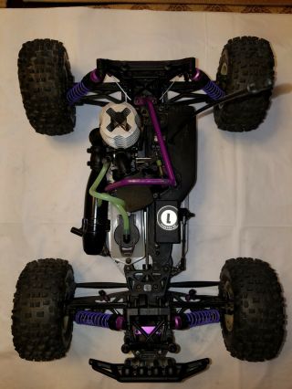 Vintage HPI Racing Nitro MT2 G3.  0 Stadium Truck RC 4WD 1/10 Scale With 4
