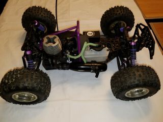 Vintage HPI Racing Nitro MT2 G3.  0 Stadium Truck RC 4WD 1/10 Scale With 6