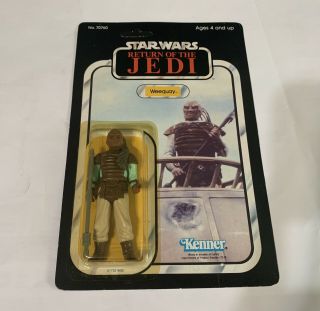 Star Wars Weequay Rotj Vintage Action Figure 1983 Unpunched Return Of The Jedi