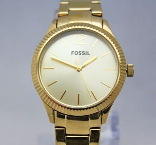 Fossil BQ3073 Classic Golden Tone Boyfriend Stainless Steel Women Watch 2