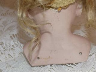 Antique German Kestner 154 Doll Head Plaster Pate and Mohair Wig 5