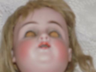 Antique German Kestner 154 Doll Head Plaster Pate and Mohair Wig 7