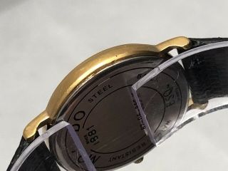 Men ' s Movado Calendar 87 - 06 - 885 Day Date Black Leather Watch 5