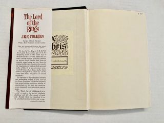 Vintage 1965 Lord Of The Rings Tolkien 2nd Edition Revised Book Set 4th3rd Print 6