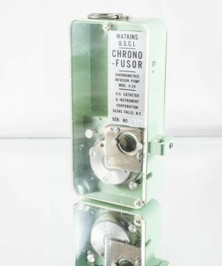 Rare Vintage Watkins Chrono - Fusor 5 - 24 Chronometric Infusion Pump W/original Box