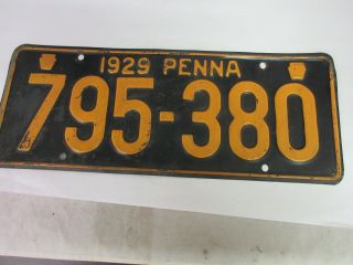 Vintage 1929 Pennsylvania Pa License Plate Automobile M - 41