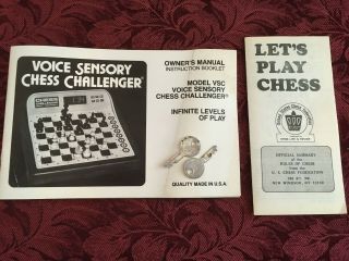 8rw8 vintage Sensory Voice Chess Challenger,  Play against a computer,  10 - level 7