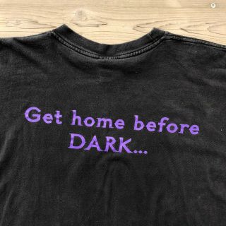 Vintage 90s Buffy The Vampire Slayer T - Shirt 1998 Black Get Home Before Dark L 7