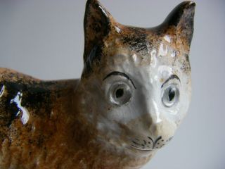 Vintage Porcelain Staffordshire 1920 ' s Orange Cat 5