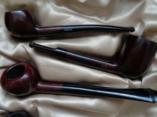 Vintage 7 Imperial Two Point Tobacco Smoking Pipes in shop advertising case 3